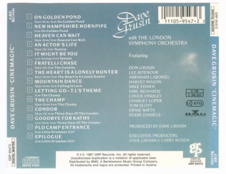 Dave Grusin - Cinemagic (1987)