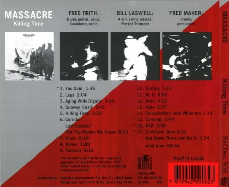 Massacre - Killing Time 1981/1993