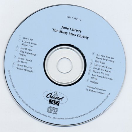 June Christy - The Misty Miss Christy (1956/1992) Lossless