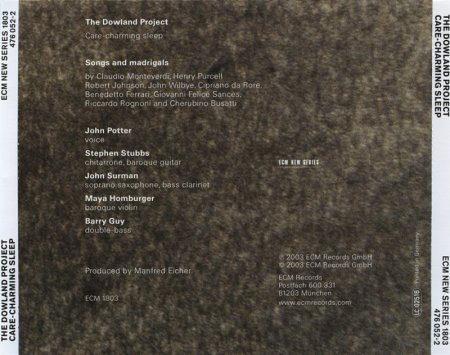 The Dowland Project - John Potter - Care-Charming Sleep (2001) Lossless