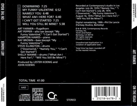 Art Farmer - On the Road (1976) (Remastered,1990)
