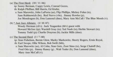 Woody Herman -'Live' With The First And Second Herds (1946-48) (2009) Lossless