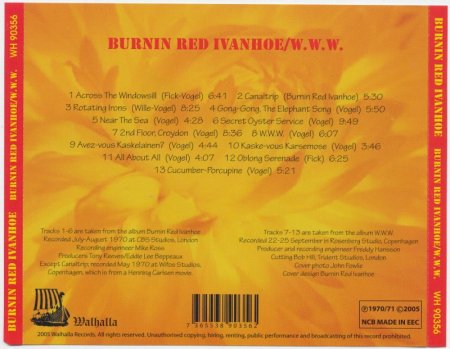 Burnin Red Ivanhoe - Burnin Red Ivanhoe / W. W. W. (1970-71) [Remastered, 2005]