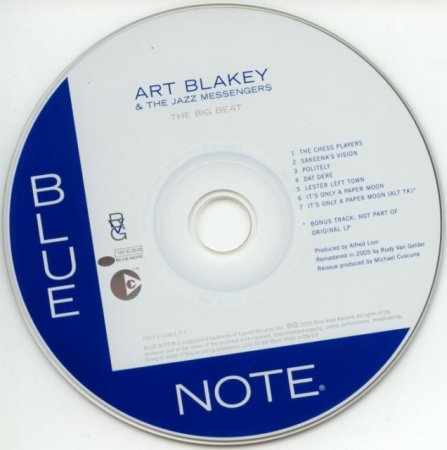 Art Blakey & The Jazz Messengers - The Big Beat (1960) (Remastered, 2005) lossless
