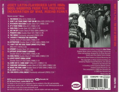 Senor Soul - What It Is Y'All: The Best Of Senor Soul (1967-70) (2003) lossless