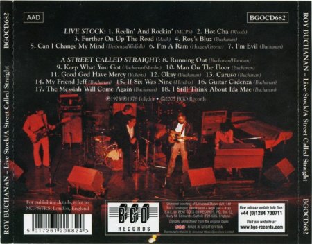 Roy Buchanan - Live Stock / A Street Called Straight (1975-76) (Remastered, 2005)