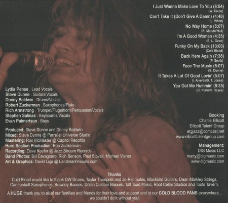 Lydia Pense & Cold Blood - Live Blood (DigiPak, 2008) lossless