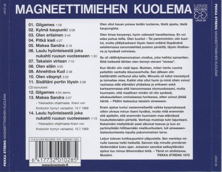 Pekka Streng & Tasavallan Presidentti - Magneettimiehen Kuolema (1970) (Remastered, 2003) lossless