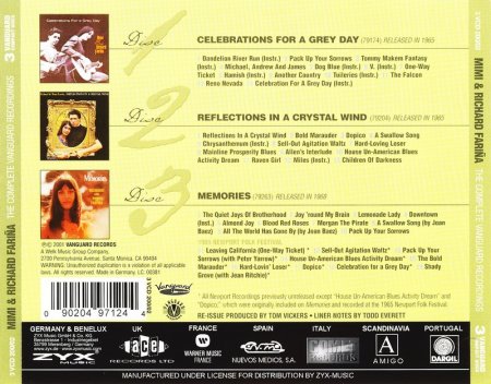 Mimi & Richard Farina - The Complete Vanguard Recordings (1965-68) (Remastered, 2007) 3CD