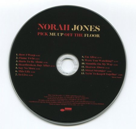 Norah Jones - Pick Me Up Off The Floor (Japan SHM-CD, 2020) Lossless