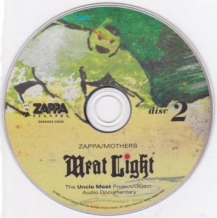 Zappa / Mothers - Meat Light (The Uncle Meat Project / Object Audio Documentary) (1968-69) (2016) 3CD