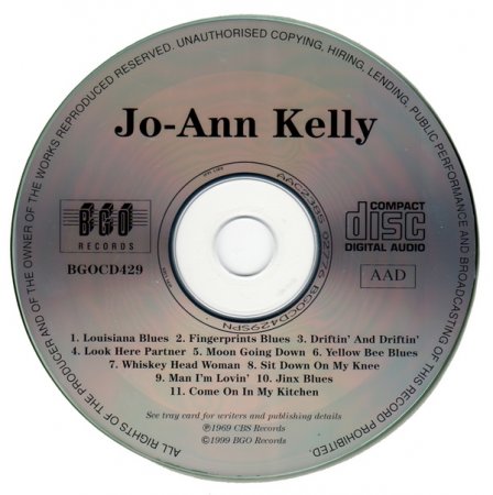 Jo Ann Kelly - Jo-Ann Kelly (1969) (Reissue, 1999)