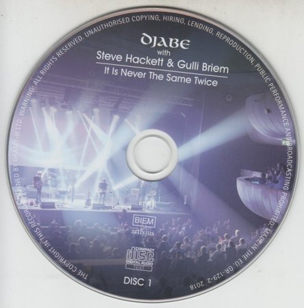 Djabe With Steve Hackett & Gulli Briem - It Is Never The Same Twice (2018) Lossless