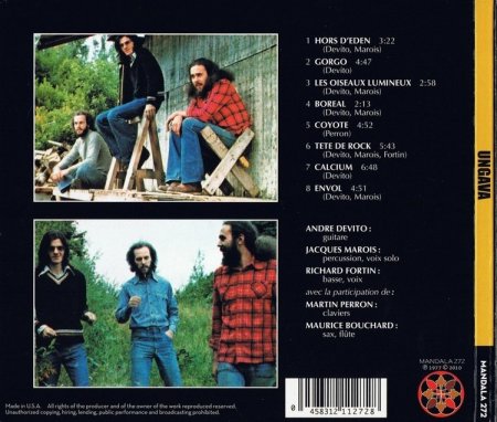 Ungava - Ungava (1977) (Digipack, 2010)