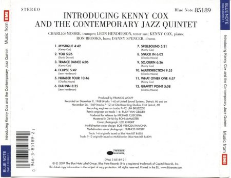 Kenny Cox - Introducing Kenny Cox and The Contemporary Jazz Quintet (2007)