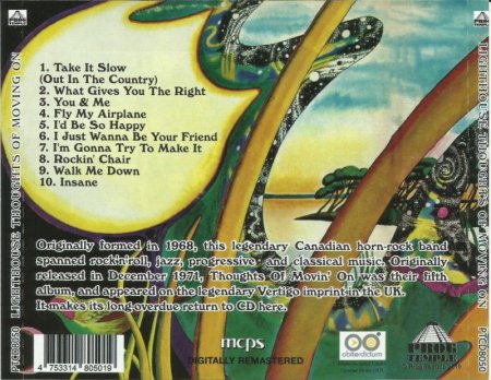 Lighthouse - Thoughts Of Movin' On (1971) (2015)
