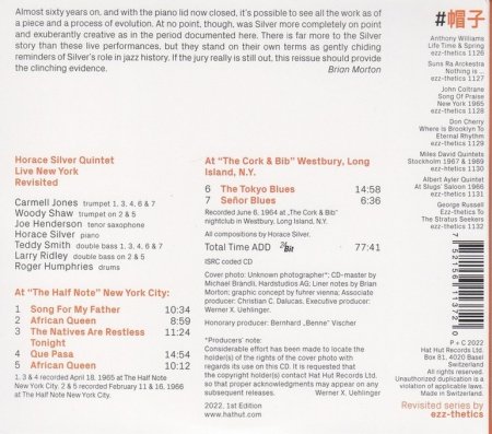 Horace Silver Quintet - Live New York revisited (2022) 