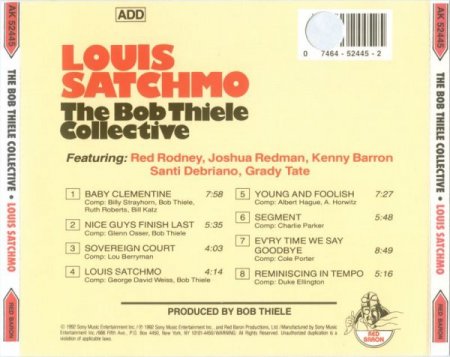 The Bob Thiele Collective - Louis Satchmo (1992)